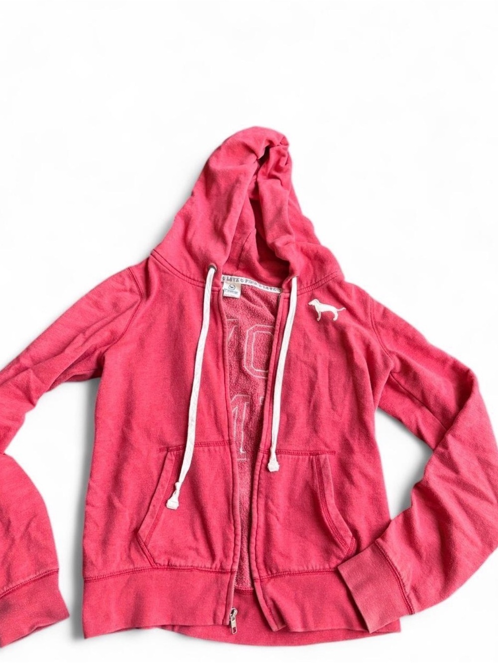 Y2k Pink Zip-Up Hoodie
